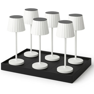 6 Lampe de table ABBY + Socle de charge