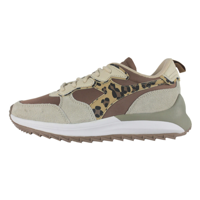 Zapatillas Sneaker para Mujer - DIADORA Jolly animalier 501.178617 01 C9995 Beaver fur/Parchment