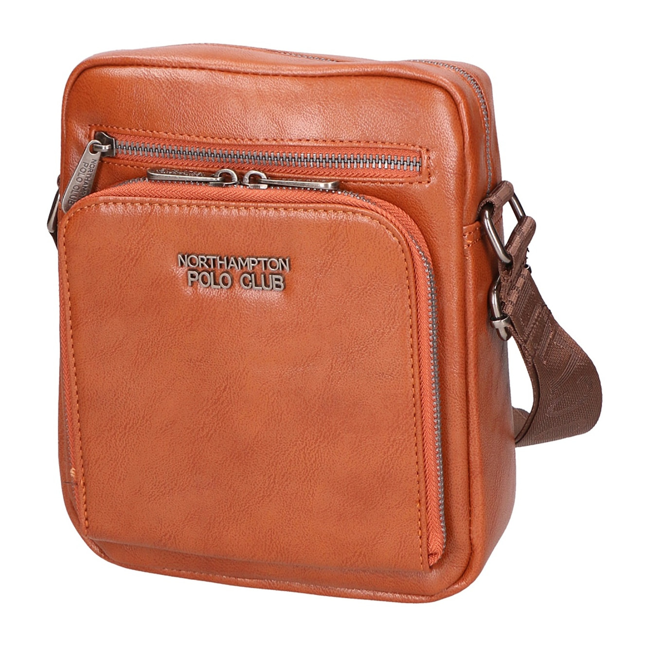 Borsa a tracolla uomo - Modello False - 100% pelle PU - 19.0 x 22.0 x 6.0 cm