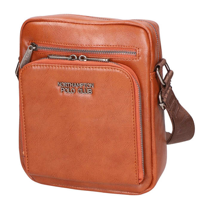 Borsa a tracolla uomo - Modello False - 100% pelle PU - 19.0 x 22.0 x 6.0 cm