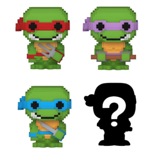 Tartarughe Ninja Bitty Pop! Vinile Figura 4-pack 8-bit 2,5 Cm Funko