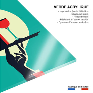 Tableau cuisine Verre de vin à la Française Tableau plexiglas