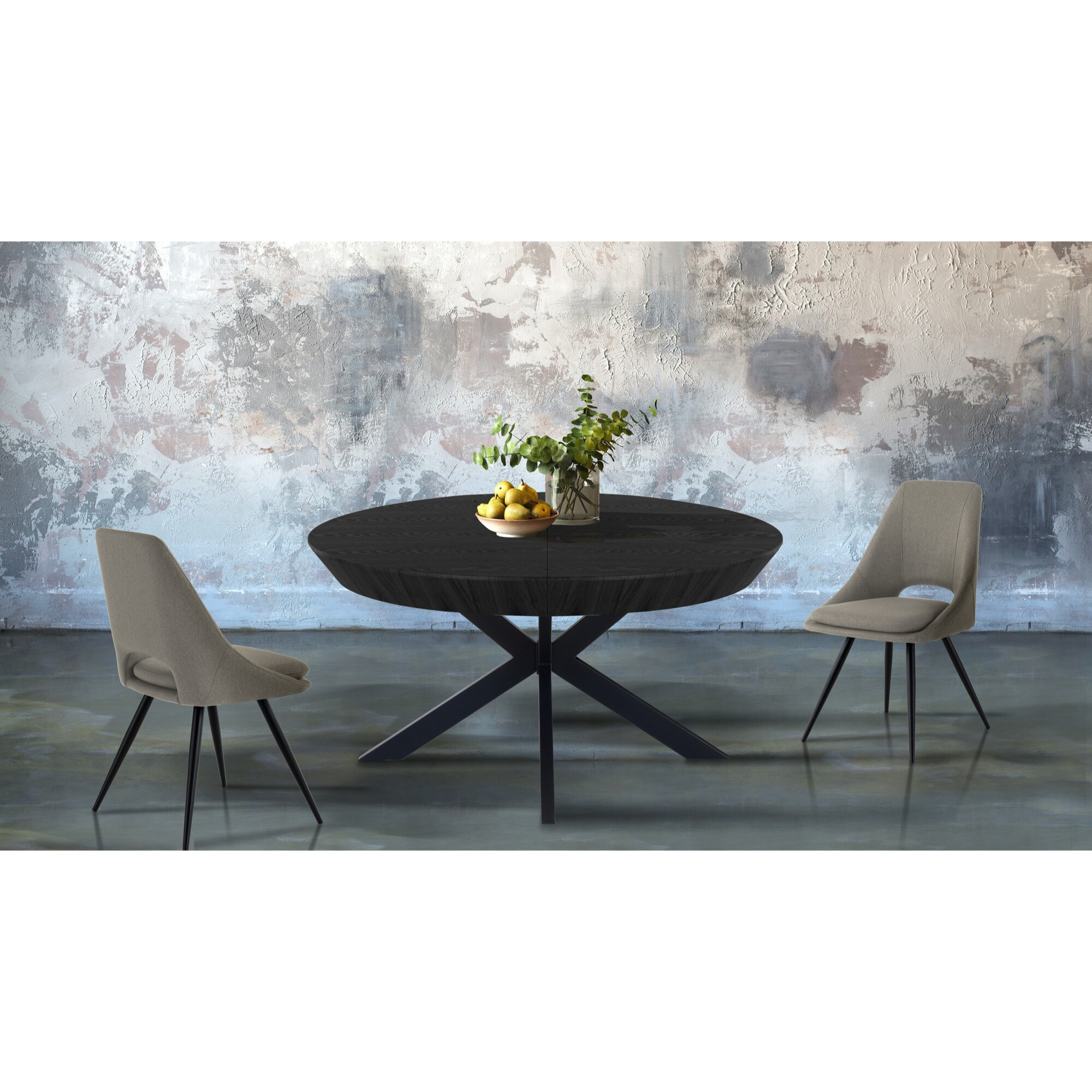 Oresteluchetta Tavolo rotondo allungabile RIO BLACK