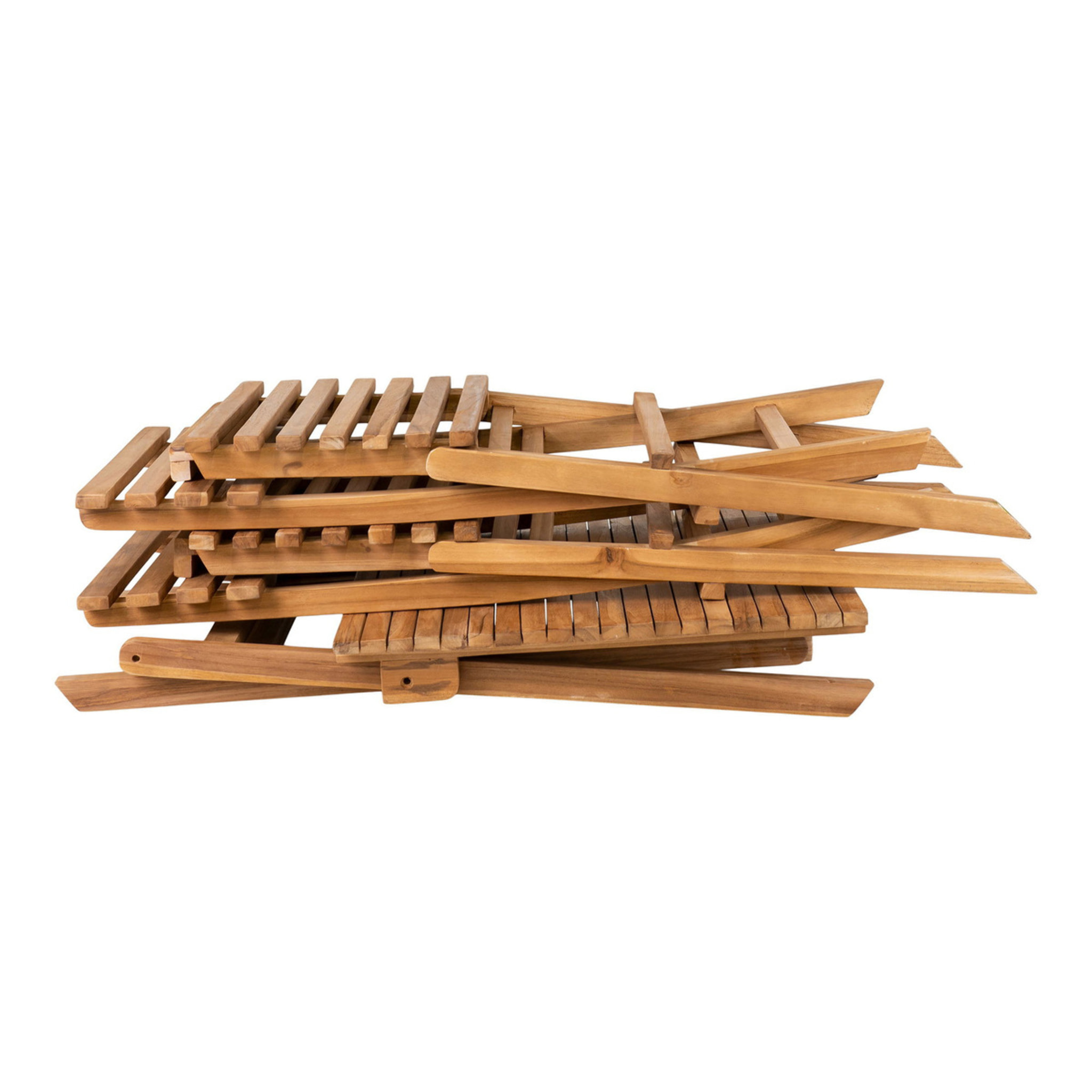 Set da Bistrot Cuenca in Teak Naturale — 2 Sedie e 1 Tavolo