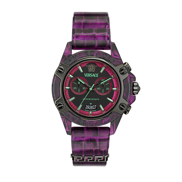 Versace Orologio Cronografo Al Quarzo Icon Active New