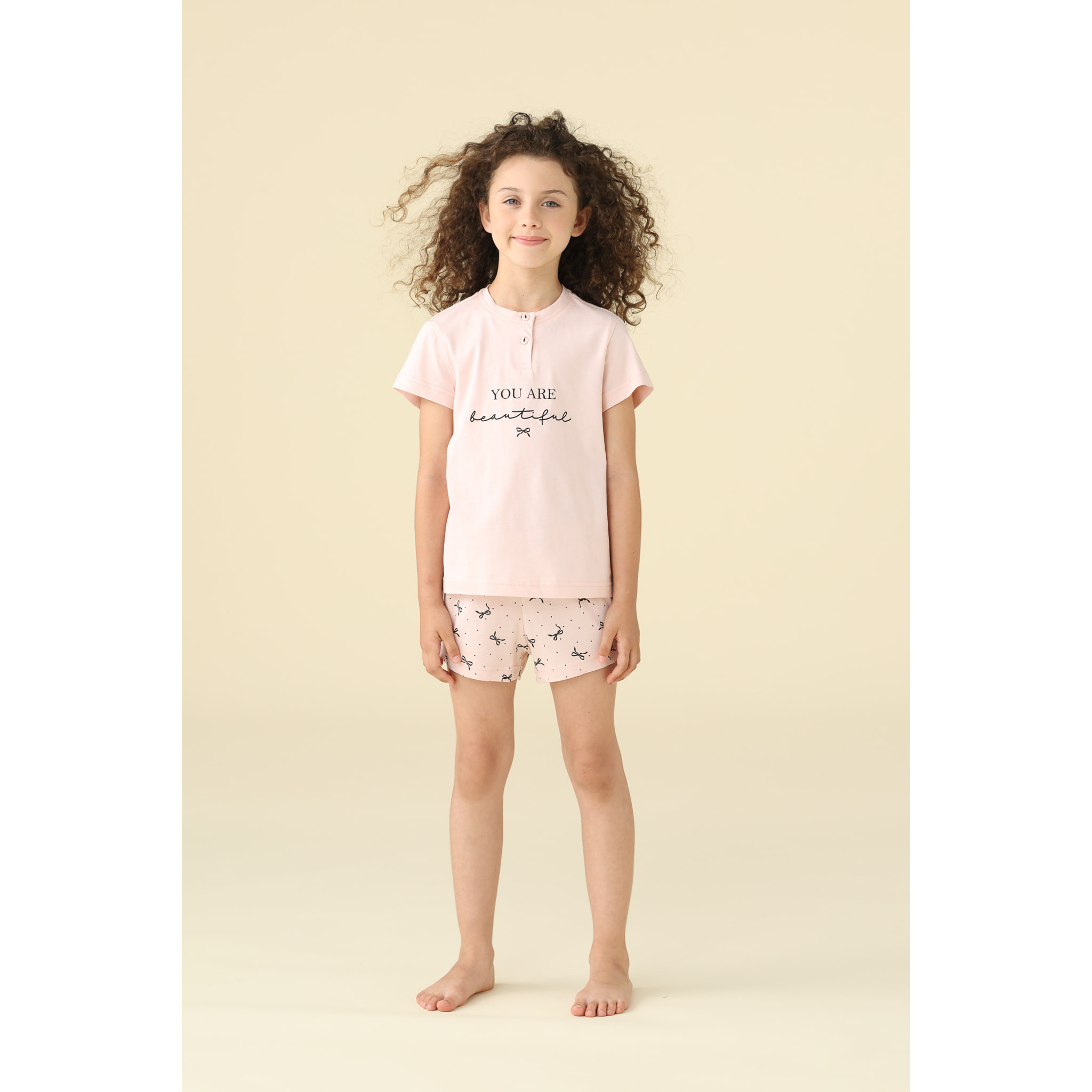 Pigiama bambina estivo in cotone. Noidinotte