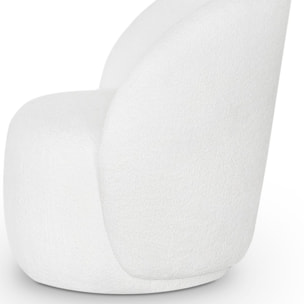 Fauteuil en tissu bouclette - Rondo