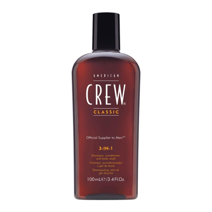 AMERICAN CREW 3 In 1 Shampoo - Conditioner - Body Wash 100ml