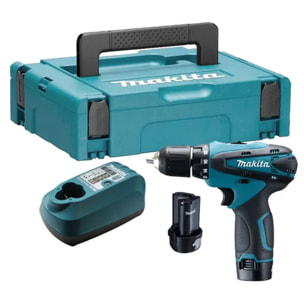 Taladro/atornillador de iones de litio de 10,8 V y 1,3 Ah MAKITA - 2 baterías, cargador, maletín - DF330DWJ