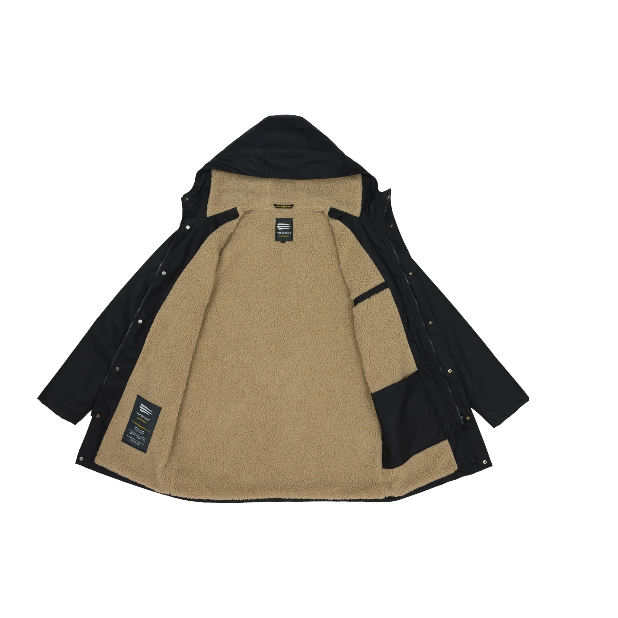 Parka KASHMEER acolchada impermeable negro