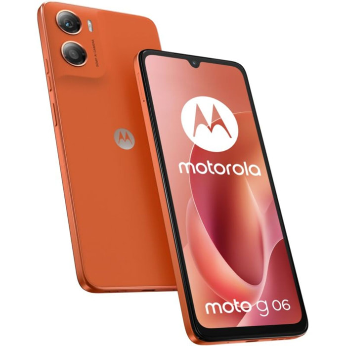 Smartphone MOTOROLA G06 128Go Arabesque orange