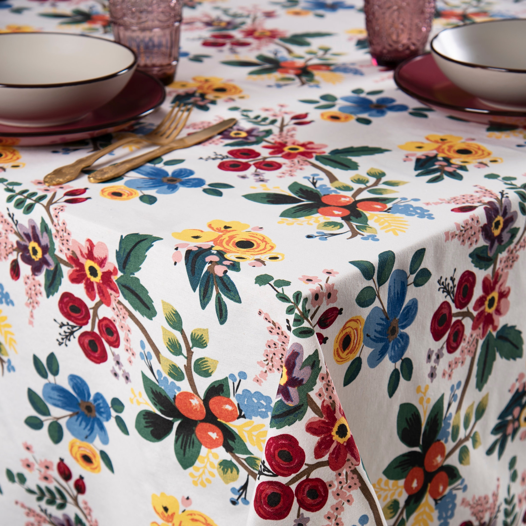 Tovaglia 140x240 Excelsa – Fiori Frida, Cotone Multicolore