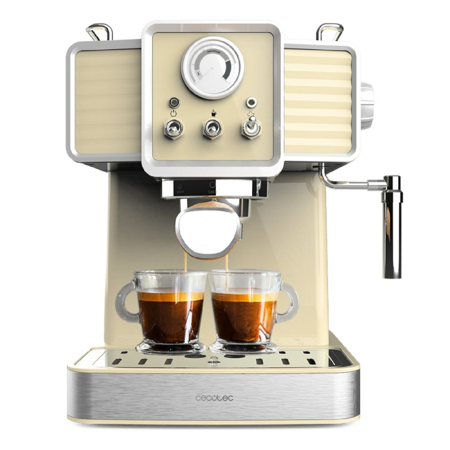 Cafetera Express Power Espresso 20 Tradizionale Light Yellow. 1350 W, Espresso y