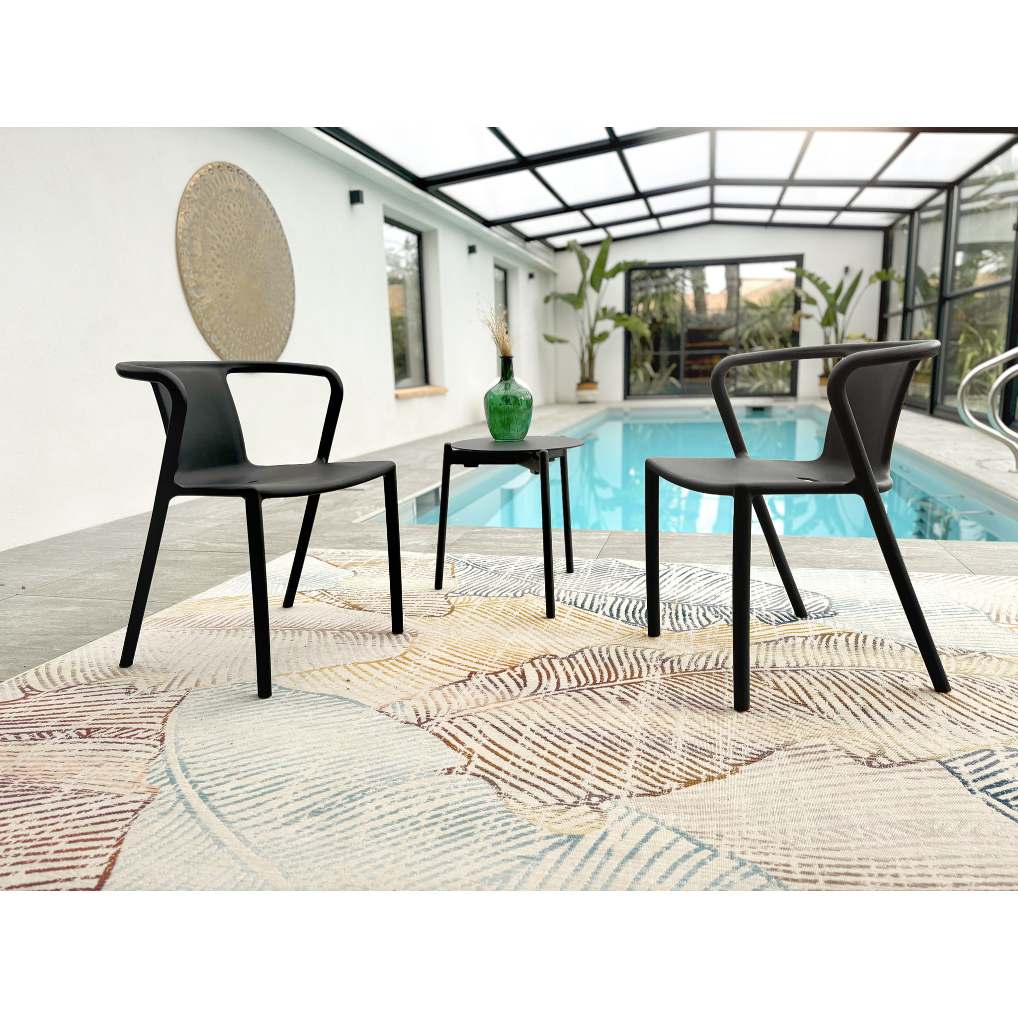 DIEGO - Fauteuil de jardin empilable en Polypropylène