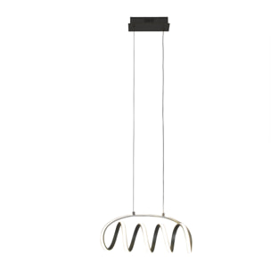 Forlight Colgante LED 30W Blanco Neutro - 4000K Gris Merengo para Interior para Comedor, Sala de Estar