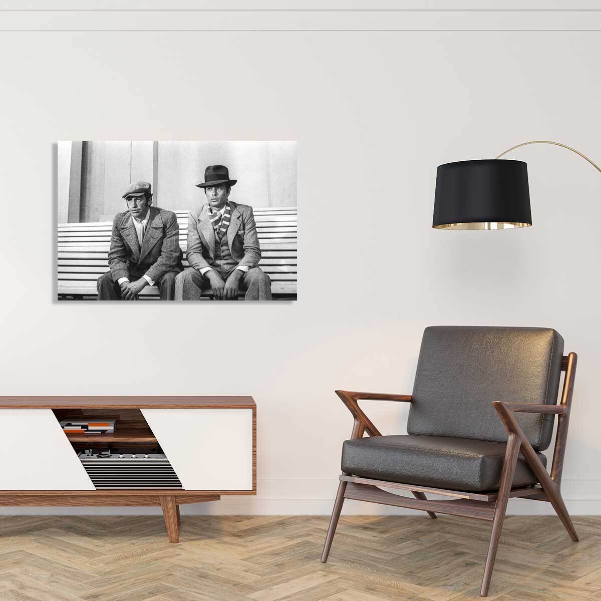 Tableau Belmondo et Delon dans Borsalino Tableau alu Dibond