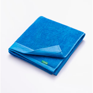 Toalla 90x150 algodón orgánico 450gsm azul benetton