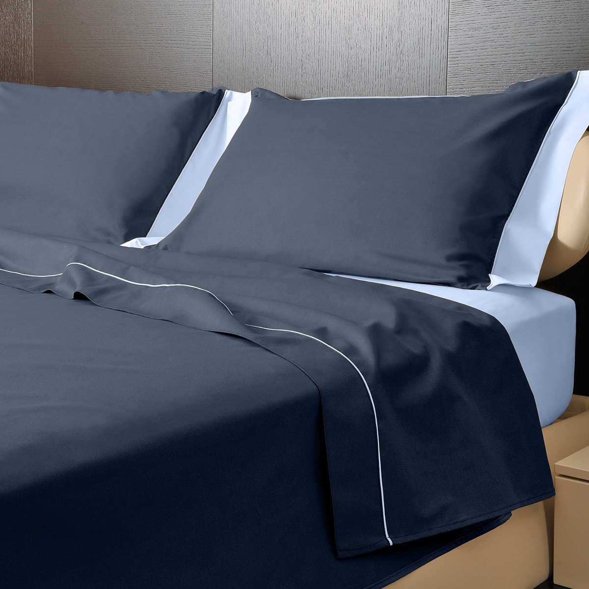 Completo letto Double-Color IPERSAN Blu/Azzurro