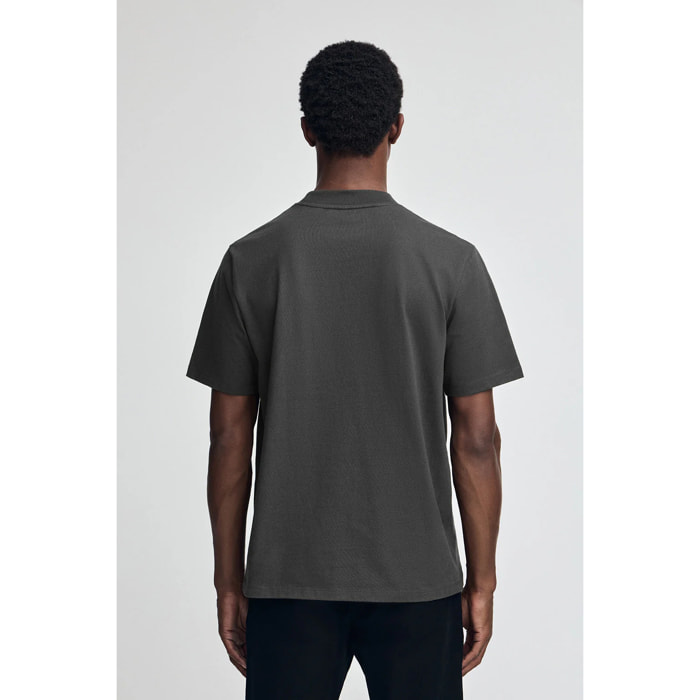 Camiseta JK gris oscuro con logo contrastado Polo Club