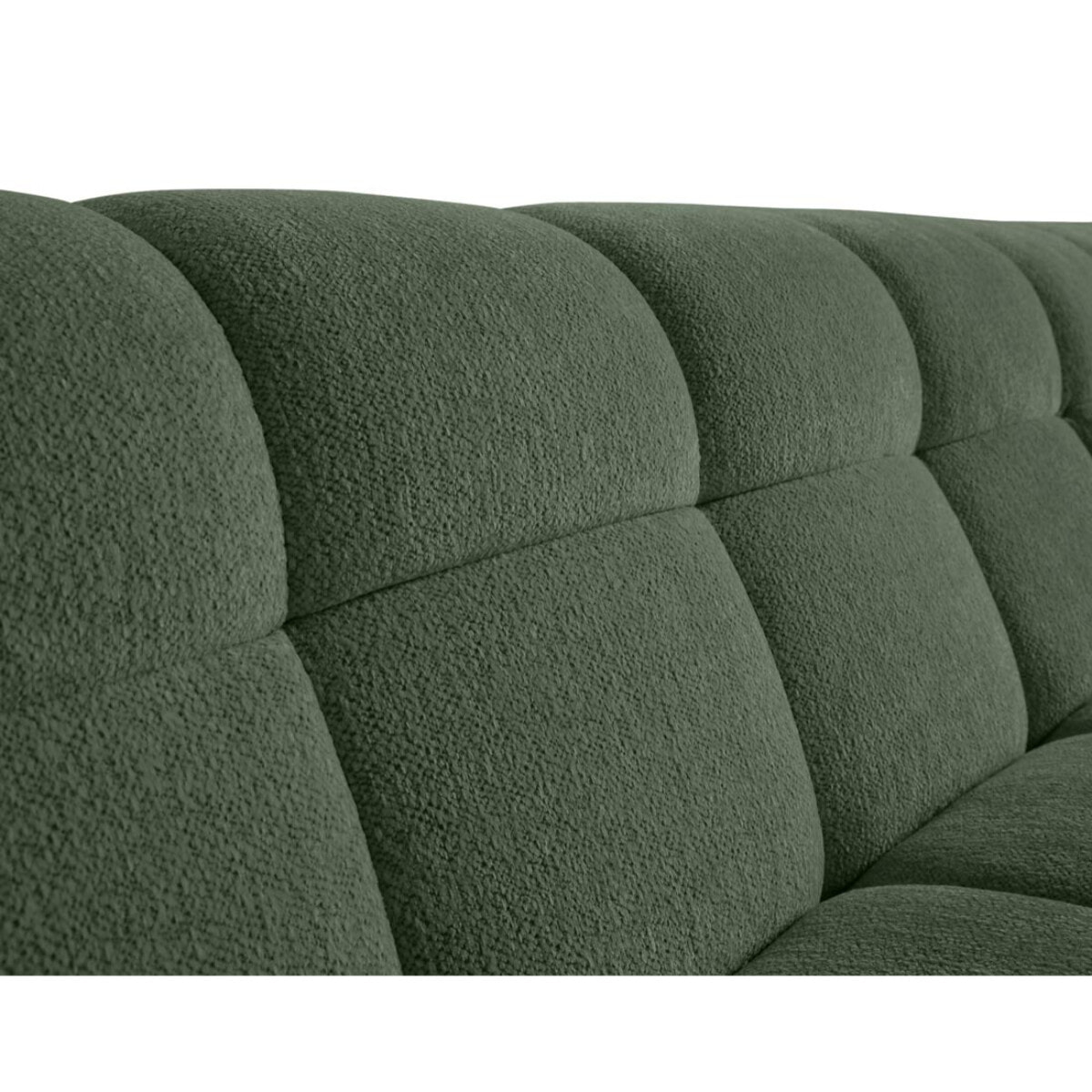 Ray - canapé d'angle droit - 4 places - en tissu texturé - Vert