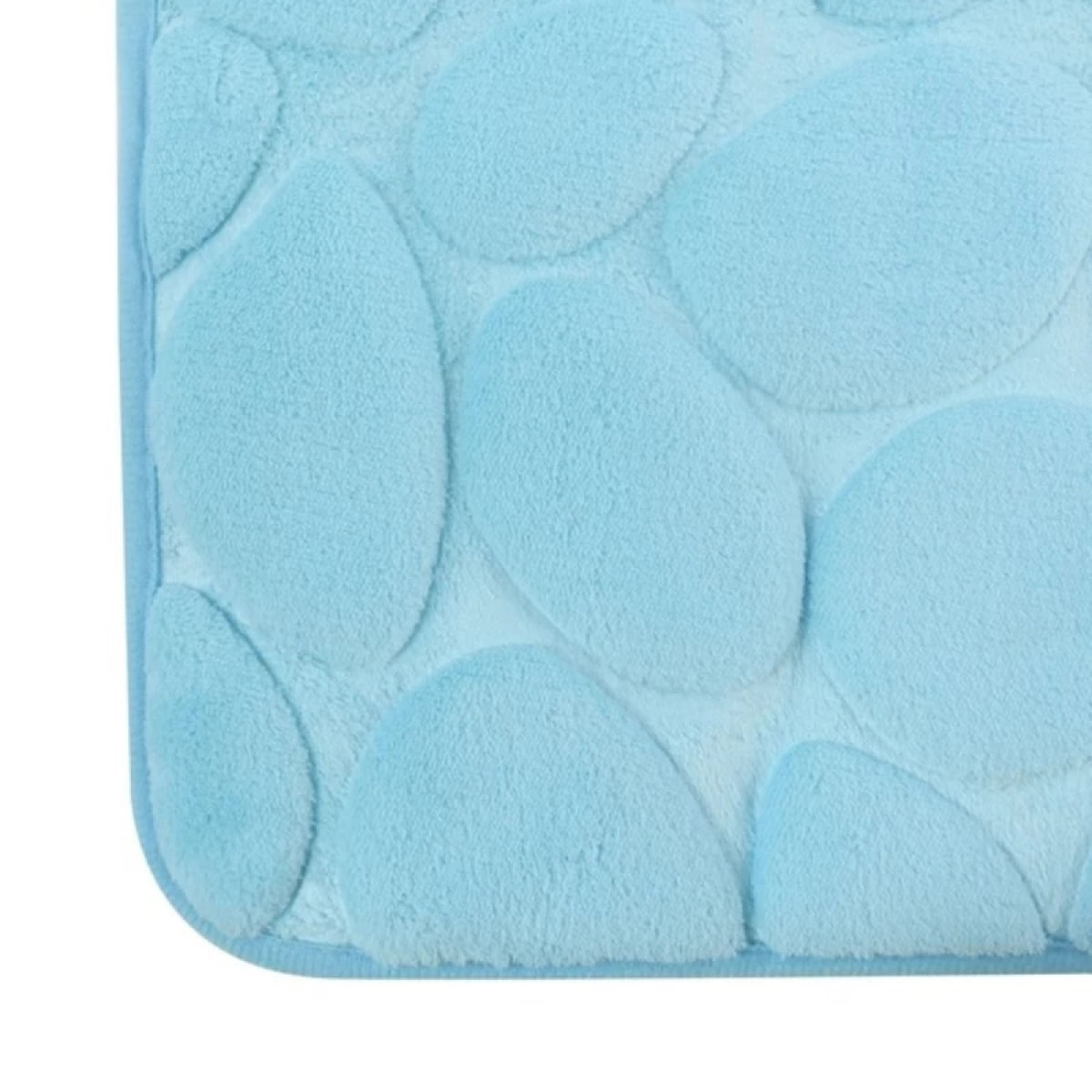 Tapis de bain Microfibre PEBBLE 40X60cm Bleu Clair MSV