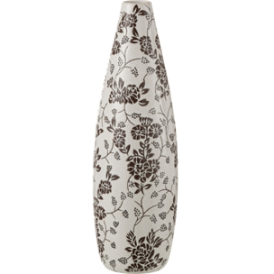 J-Line vase Zen - porcelaine - blanc/noir