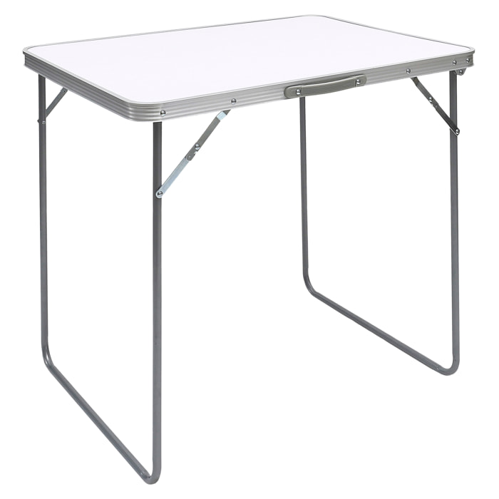 Table De Camping Pliable Blanc 80x60cm