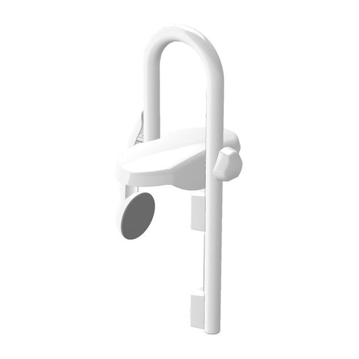 Poignée d'entrée pour le bain Acier Inox Blanc Spirella