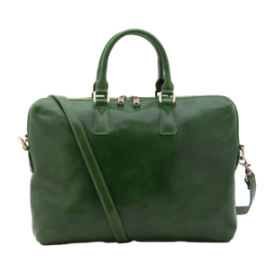 Borsa da lavoro uomo in vera pelle - Modello False - Made in Italy - 37.0 x 27.0 x 6.0 cm