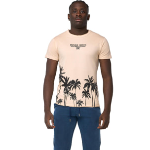 Camiseta Leone Beach de manga corta estampada