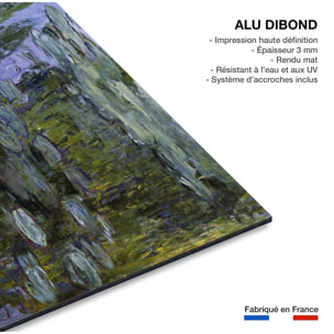 Tableau célèbre Les Nymphéas de Claude Monet Tableau alu Dibond
