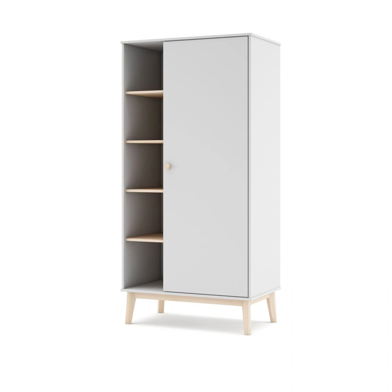 Armario juvenil Misty Breeze Blanco - Oak Soft