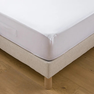 Protege Matelas 100% Polyester 75gsm Quilte Blanc