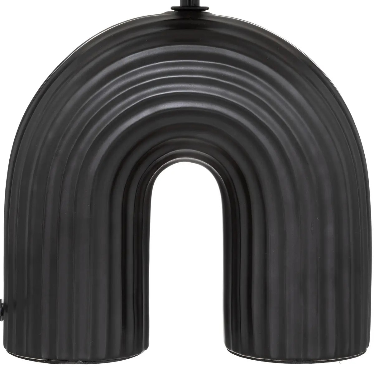 Lampe "Eidel" céramique noir 40,5cm