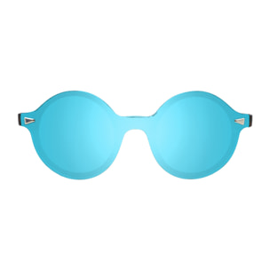 Gafas de sol PALO ALTO PORTLAND - Mate demi marrón y revo azul cielo / Plana