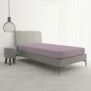 LENZUOLO SOTTO CON ANGOLI MAX COLOR, 100% COTONE MADE IN ITALY - PIAZZA E MEZZA FRANCESE