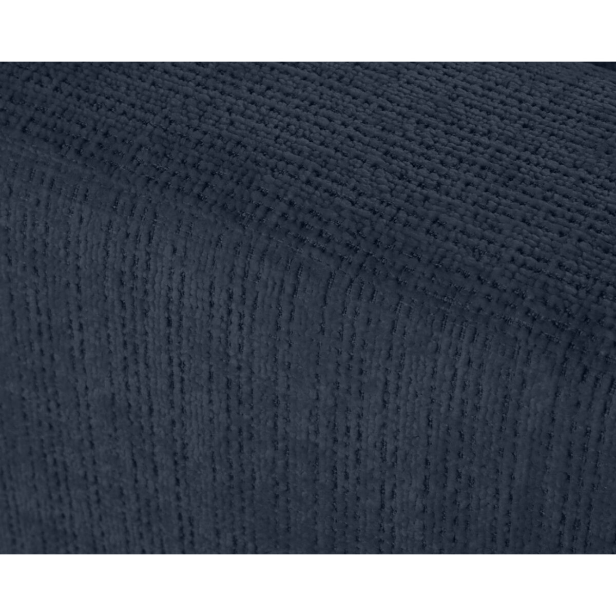 Miro - canapé panoramique en U 7 places - convertible avec coffre - en velours texturé - Bleu