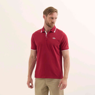 Polo de Manga Corta Piqué Algodón Orgánico Detalles Contraste LIFESTYLE POLO SLAM WINE