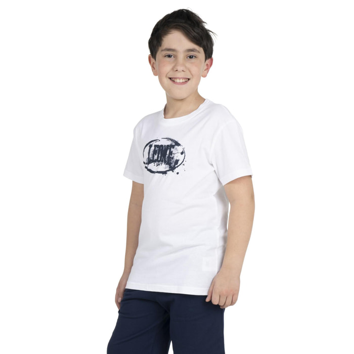 Camiseta básica infantil logo estampado
