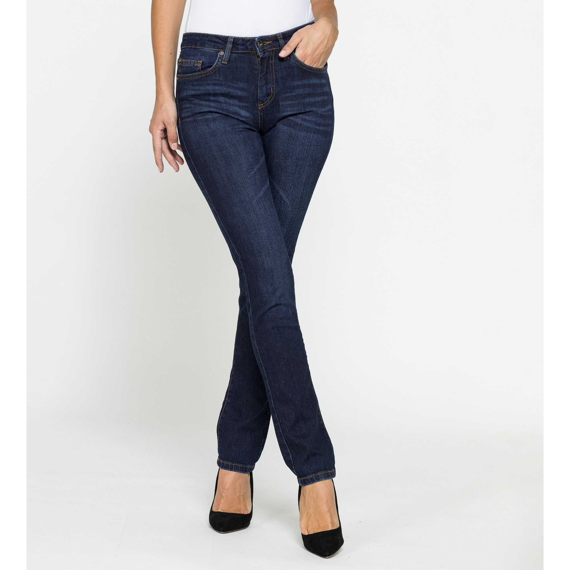 JEANS DONNA CINQUE TASCHE REGULAR FIT IN DENIM STRETCH 12,2oz