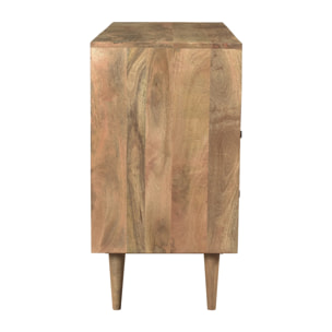 Commode en bois 6 tiroirs à motifs - Tali