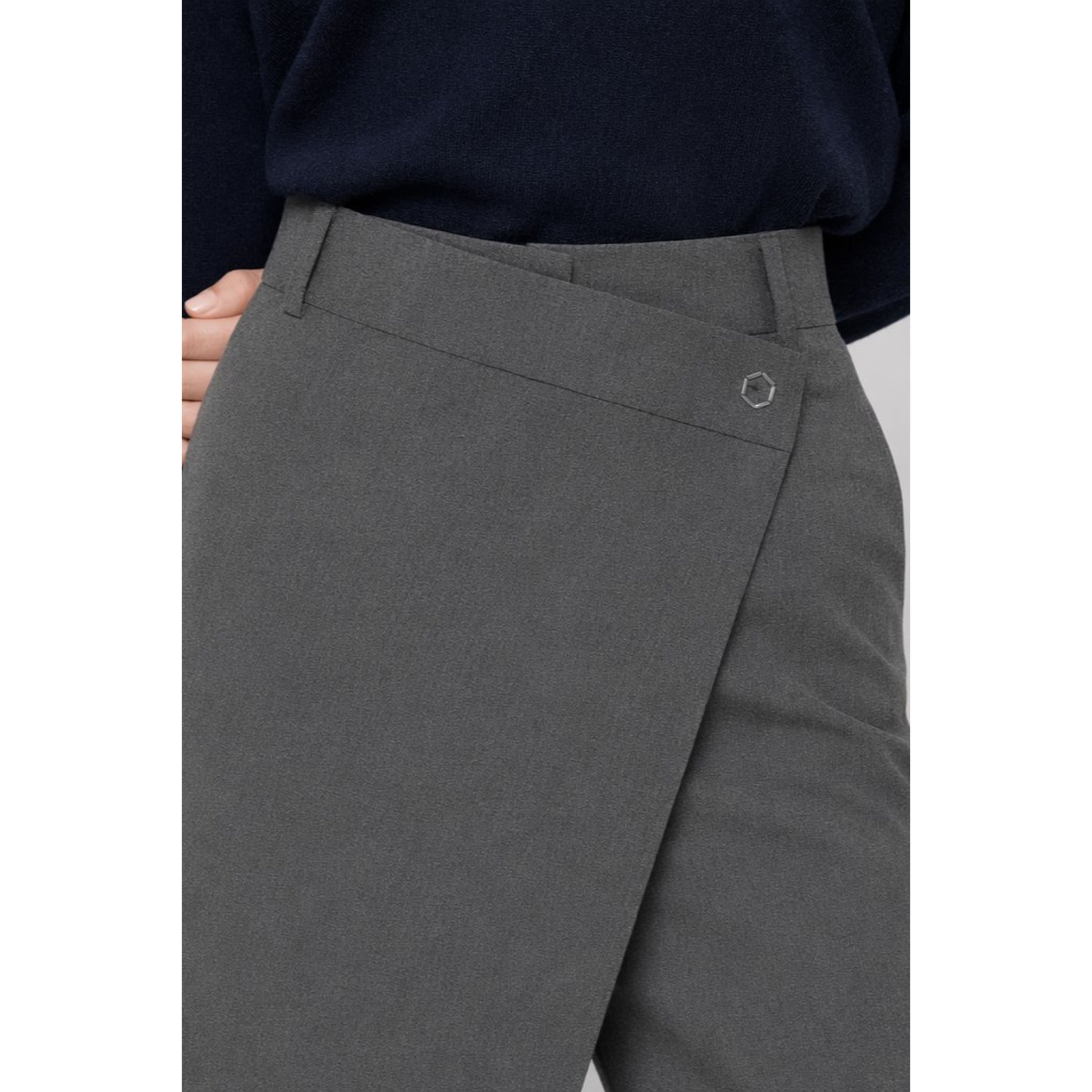 Kocca - Pantalone a portafoglio a vita alta con gamba ampia Donna