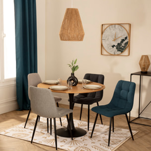 Chaise "Sirac" bleu canard