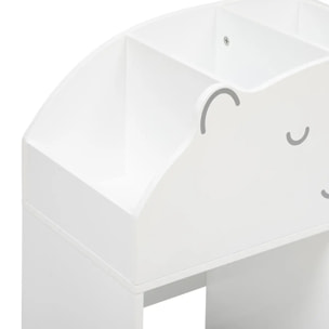 Meuble de rangement "Ourson" en bois 56x30cm blanc