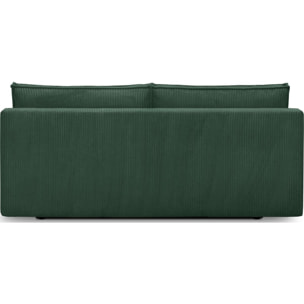 Canapé convertible 3 places en velours côtelé - MILLA