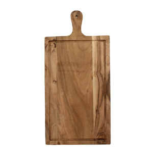 Planche à découper en bois d'acacia 52x25cm WOOD