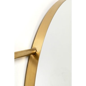 Portemanteau miroir Tristan 65cm doré Kare Design
