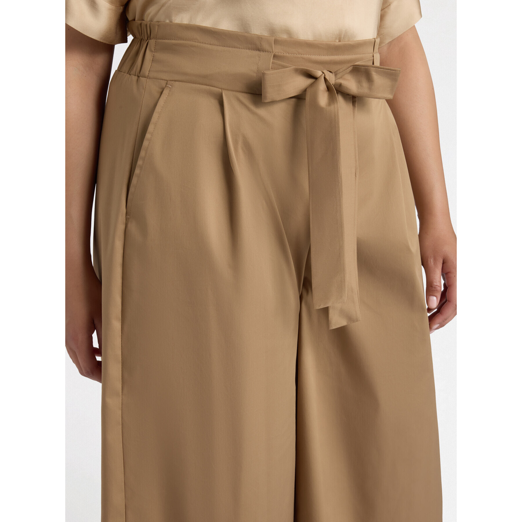 Fiorella Rubino - Pantalón popelina - Beige