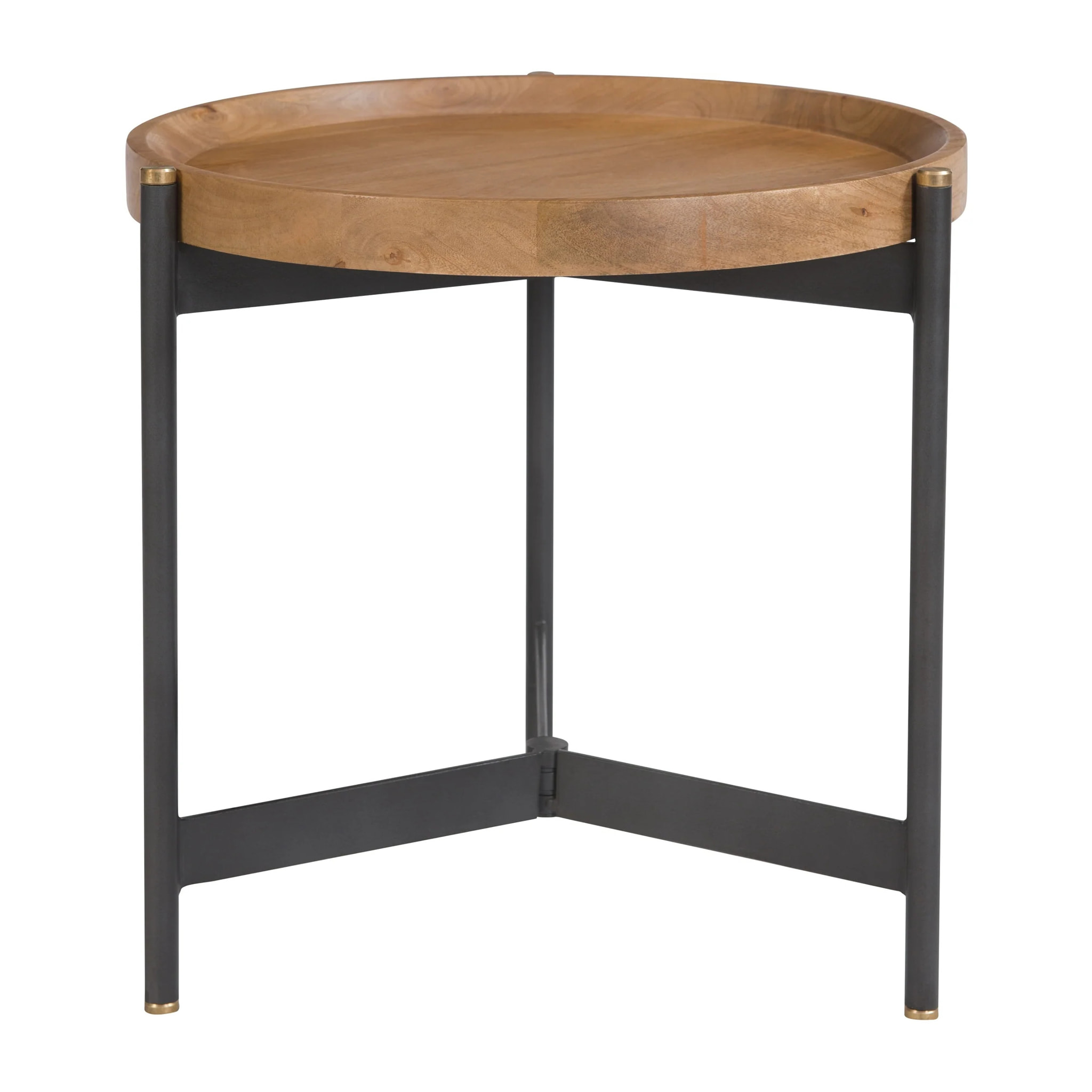 Table d'appoint ronde en bois D49 cm - Carter
