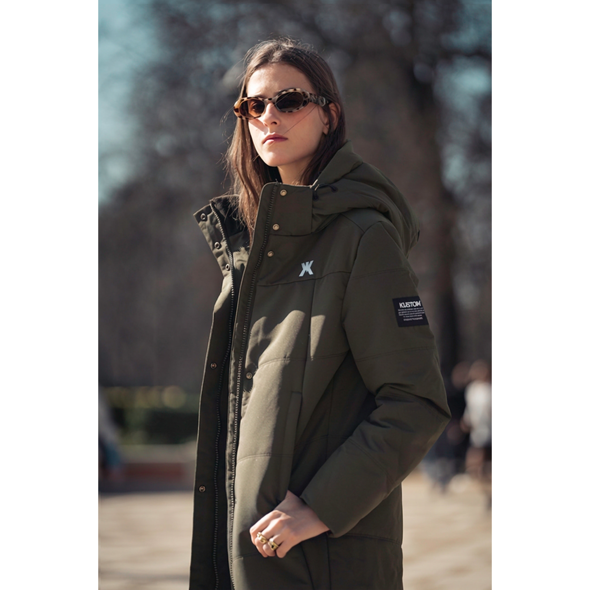 Chaqueta para mujer KUSTOM SILVA - Caqui